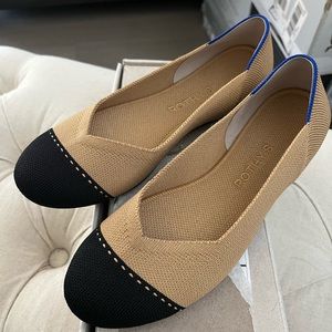 Rothy’s The Flat Size 7.5 Camel Captoe